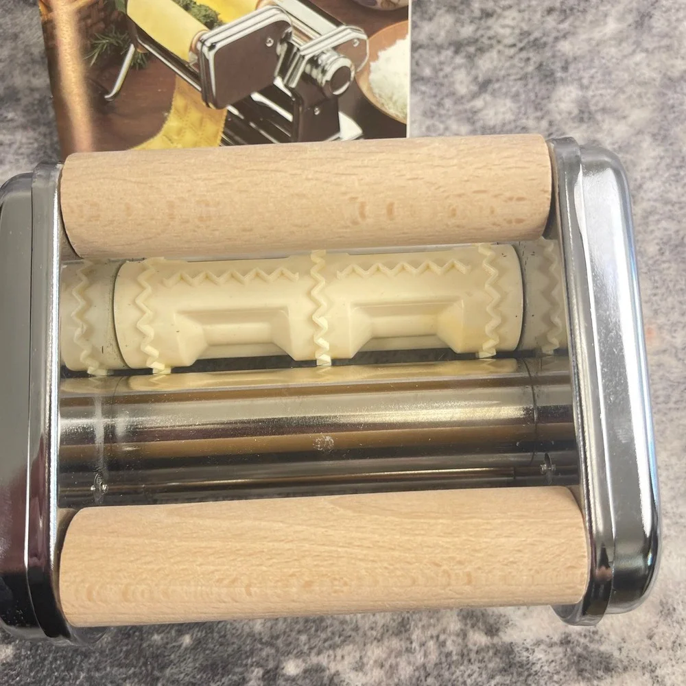 Vtg Marcato Raviolissima Ravioli Maker Attachment VillaWare Italy Boxed CIB